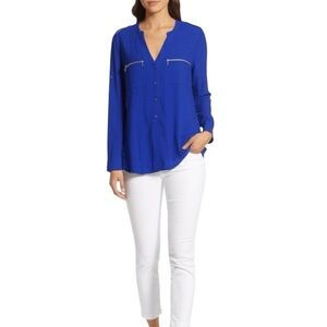 Calvin Klein Royal Blue Blouse Small
